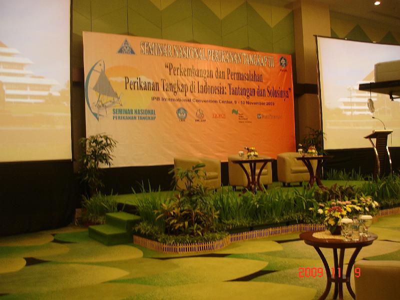 DSC09365.JPG - Nov 08-11, 2009 National Seminar on Capture Fisheries in Bogor (印尼 雅加達 Jakada, Indonecia)-3