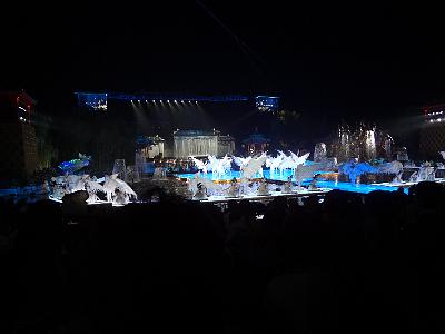 DSC00671.JPG - Aug 23-30, 2013 廣州海因特公司(海大集團)邀請參訪旅遊-陜西，西安 (華清宮-實景長恨歌)-16