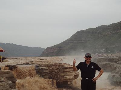 DSC00800.JPG - Aug 23-30, 2013 廣州海因特公司(海大集團)邀請參訪旅遊-陜西，西安 (壺口瀑布)-6