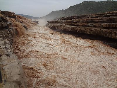 DSC00807.JPG - Aug 23-30, 2013 廣州海因特公司(海大集團)邀請參訪旅遊-陜西，西安 (壺口瀑布)-9