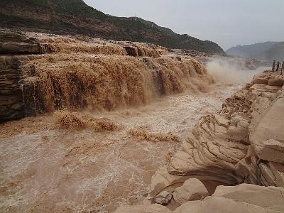 DSC00815.JPG - Aug 23-30, 2013 廣州海因特公司(海大集團)邀請參訪旅遊-陜西，西安 (壺口瀑布)-12